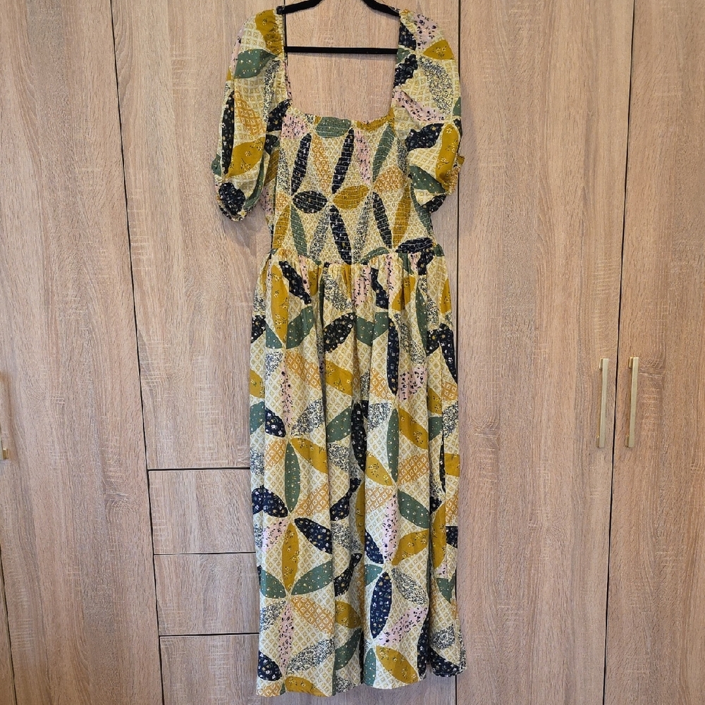 Multicolor Patchwork Dress